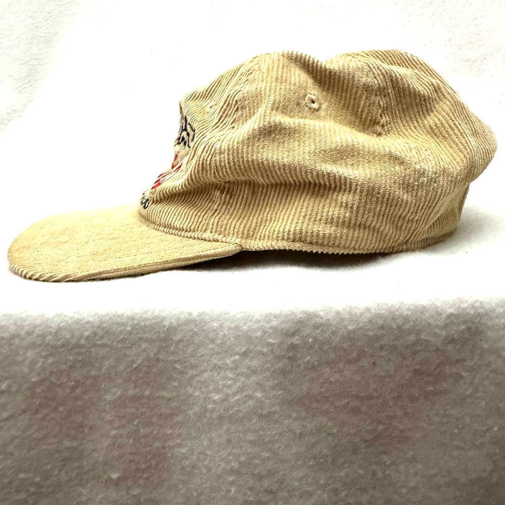 Coors Banquet Beer Hat Tan Corduroy Snapback Golden Colorado Vintage Style Cap - Picture 4 of 9